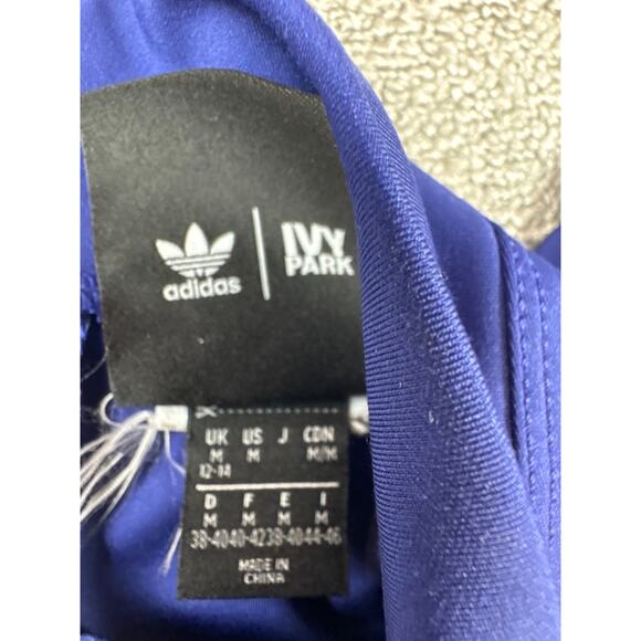 Adidas x Ivy Park Park Trails Collection Spandex Dress Long Sleeve Midi Purple M - Picture 14 of 15